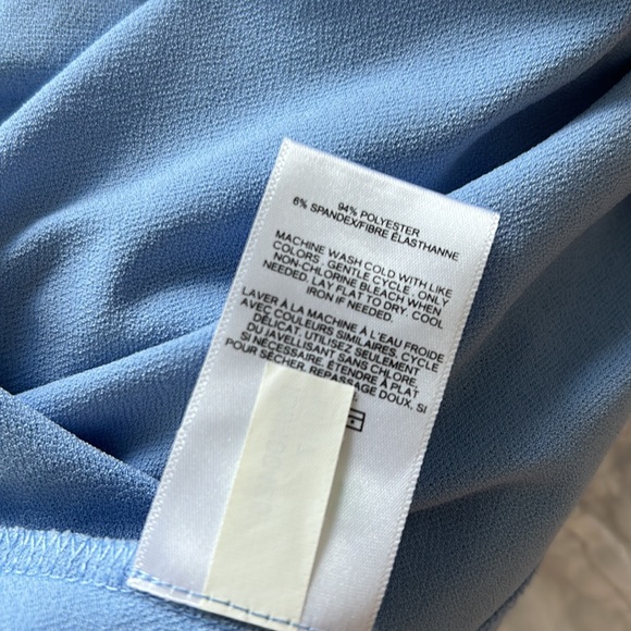 Express Baby Blue Skater Dress, Small - Picture 7 of 8